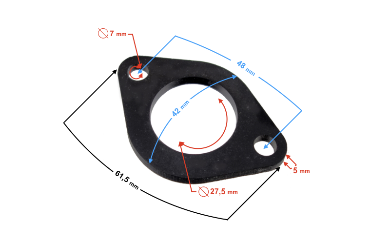 Podkładka gaźnika do motocykla Barton Classic 125