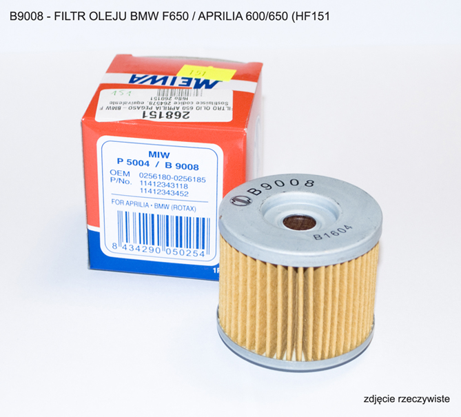 MIW Meiwa filtr oleju BMW F650, Aprilia 600/650 (HF151)