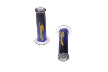 Manetki uniwersalne niebieskie napis sport para
