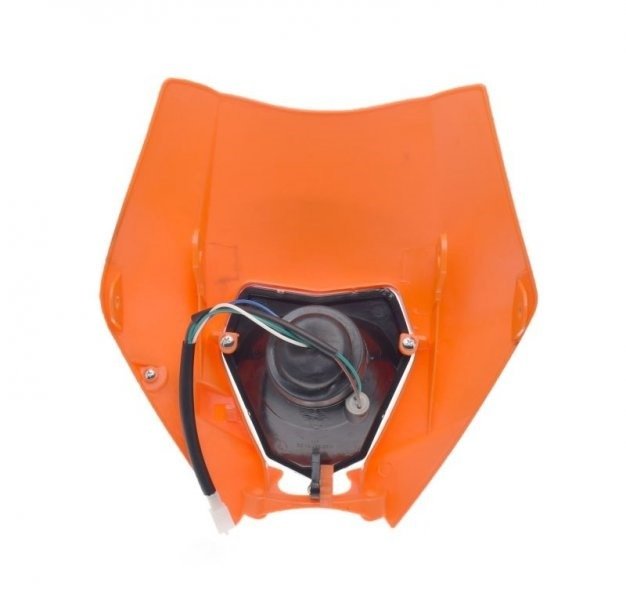 Owiewka przód z reflektorem uniwersalna pomarańczowa KTM Duke 390 cross