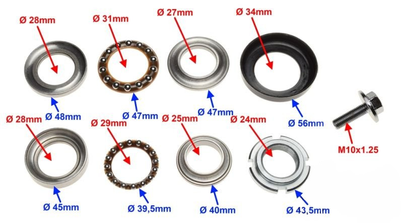Łożyskowanie kierownicy do junak 901 sport