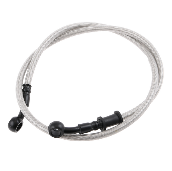 Przewód hamulcowy w oplocie srebrny 90cm Simson DPR Classic