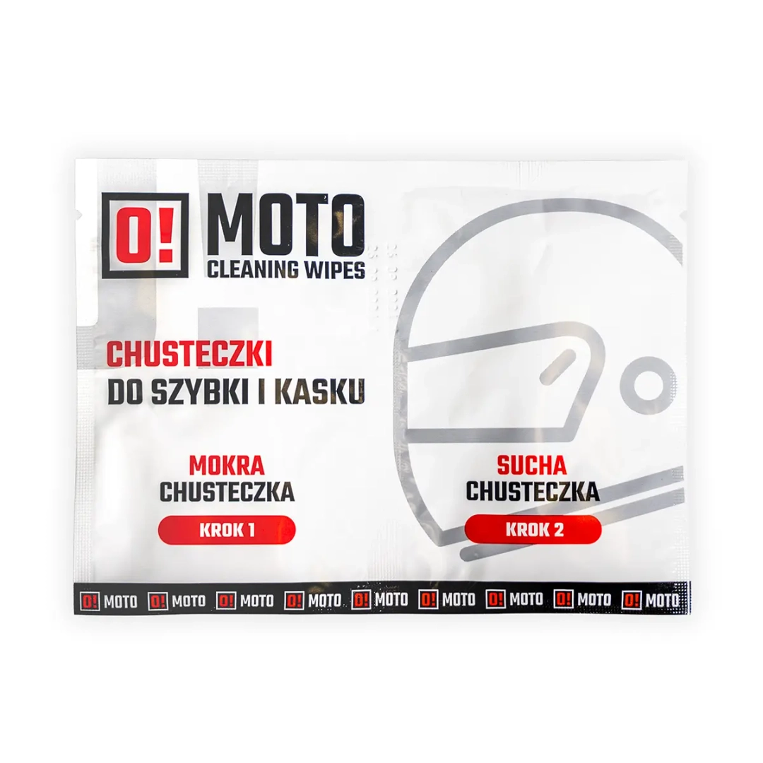 O-Moto Cleaning Wipes chusteczki do kasku mokra i sucha