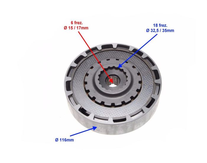 Sprzęgło 139FMB Romet Zetka Junak Barton King Łoś