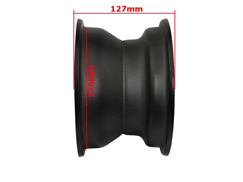 Felga quad atv 7 cali czarna 3 śruby