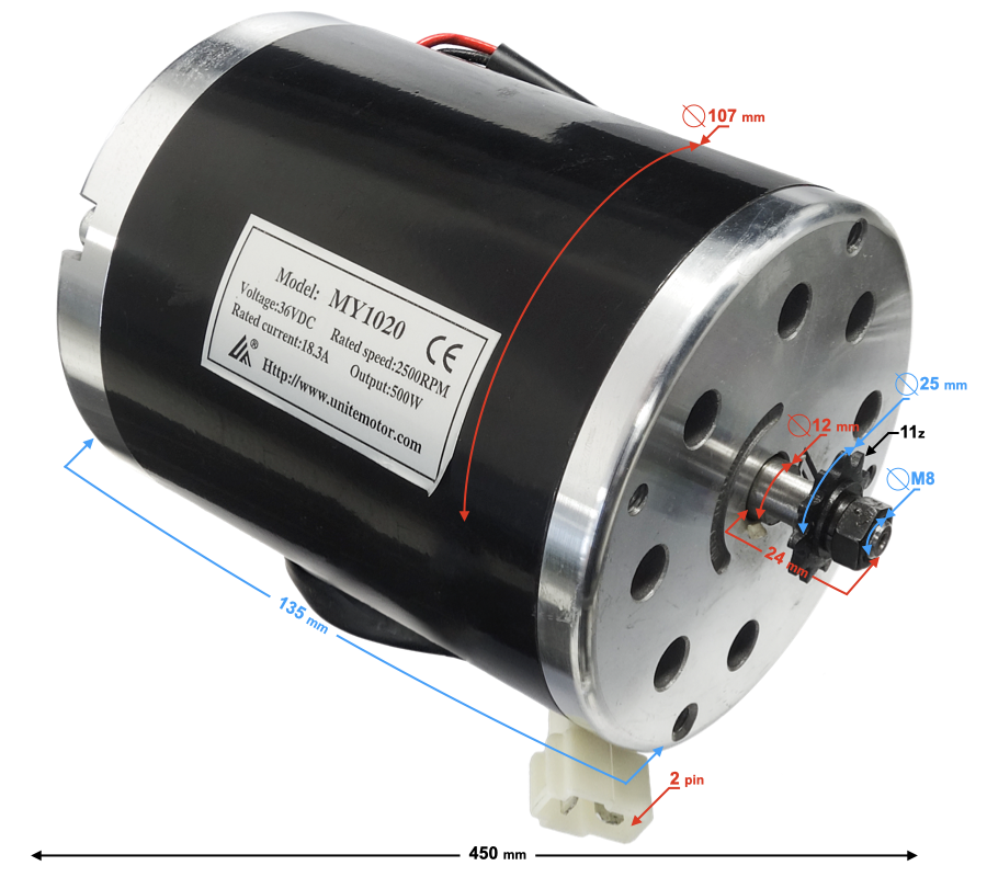 Silnik elektryczny ATV KASS 500