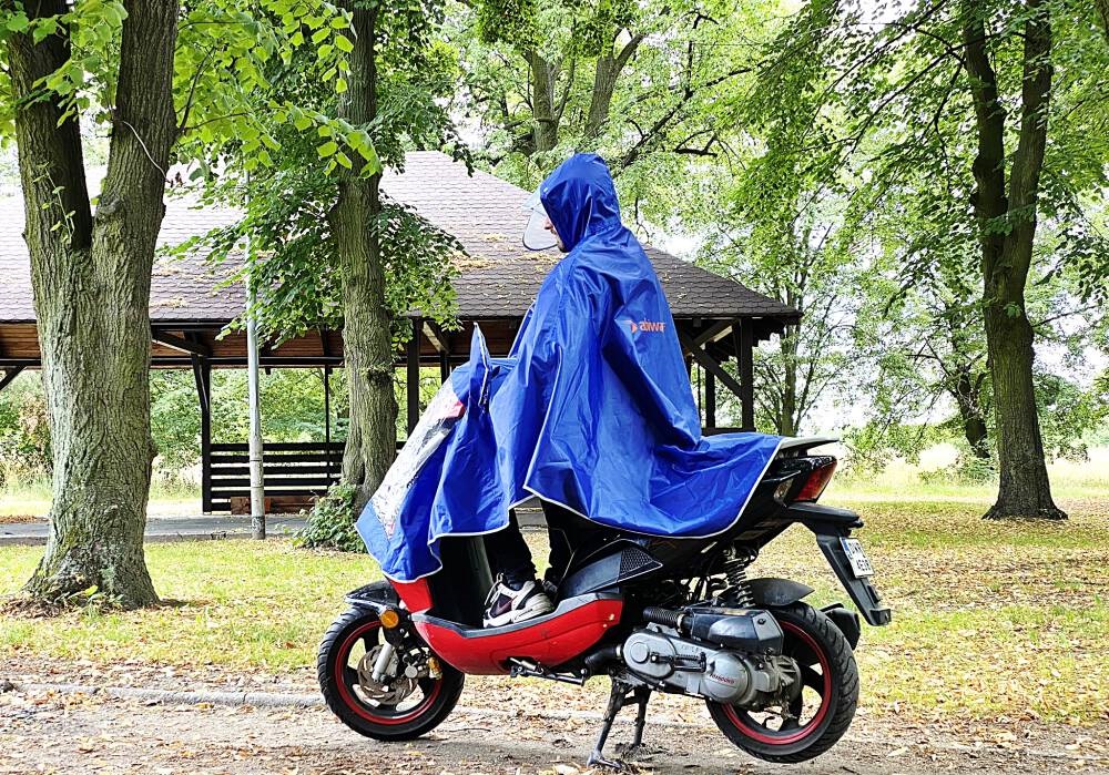 Ponczo płaszcz przeciwdeszczowy na skuter rozmiar L