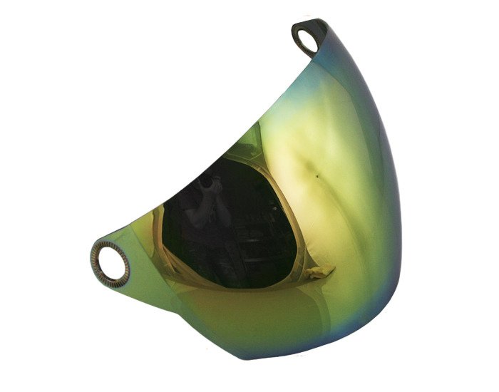 Szyba kasku otwartego awina lustrzanka złota