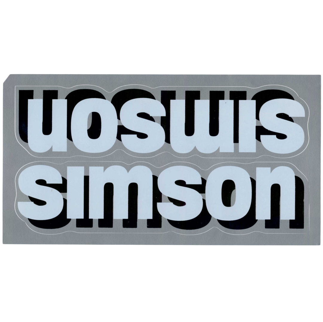 Naklejki zbiornika Simson biało / czarno / srebrne 2 sztuki Węgry