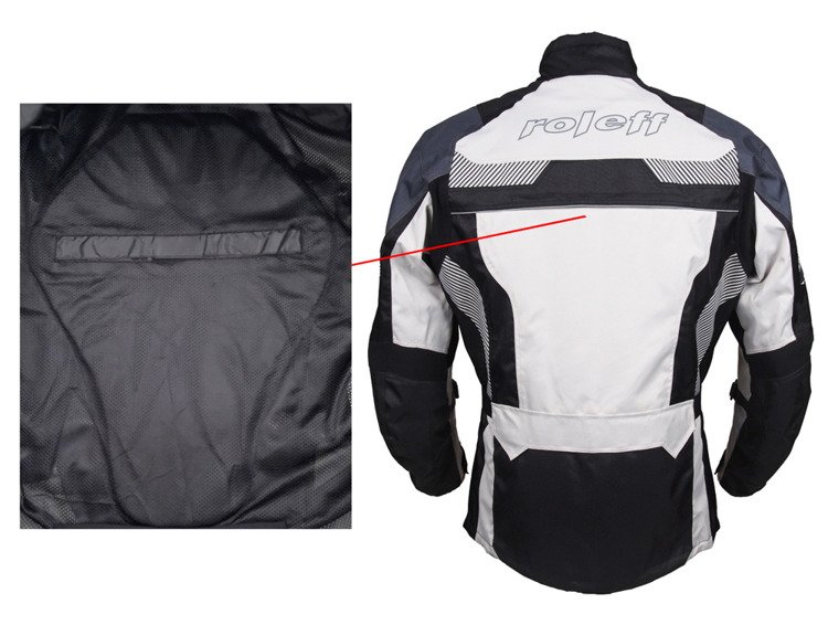 Roleff kurtka motocyklowa męska długa membrana Wind-Tex podpinka termiczna