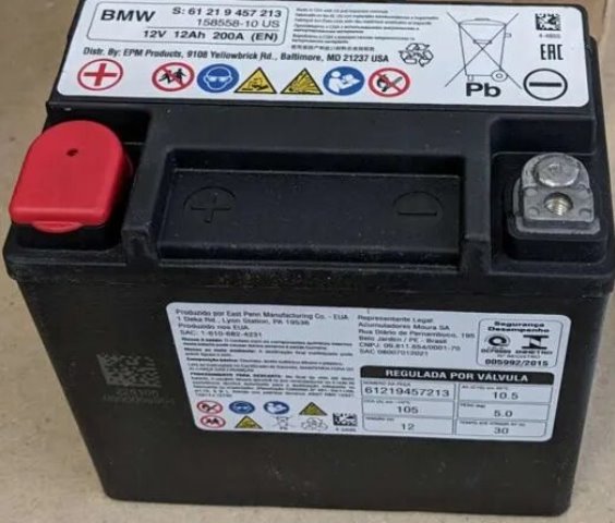 Akumulator AGM 12V 12Ah 200A BMW K21 K22 K23 R nineT 150x85x145mm