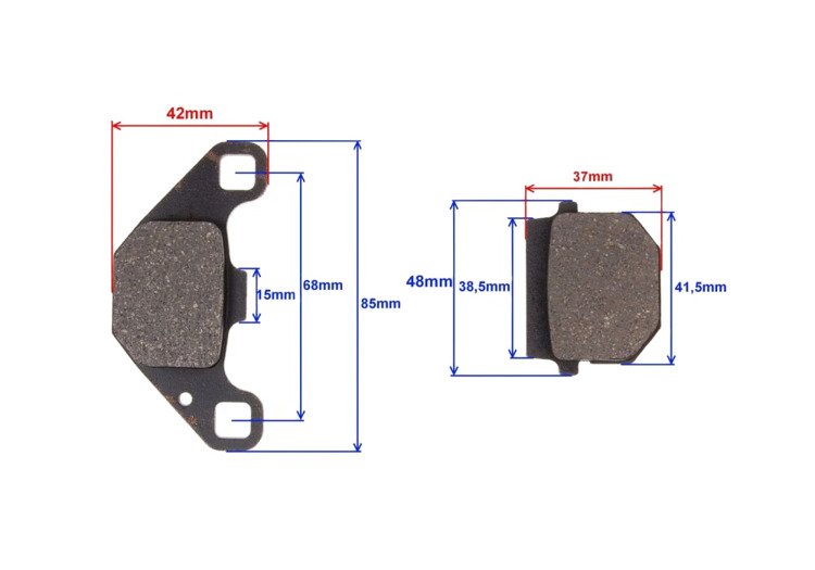 Klocki hamulcowe tył kpl lpi ebc fa83 Wilga Tgb