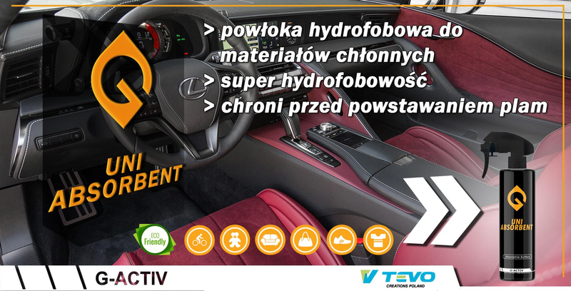 G-Activ UniAbsorbent Tevo 250ml chroni tkaniny i powierzchnie chłonne