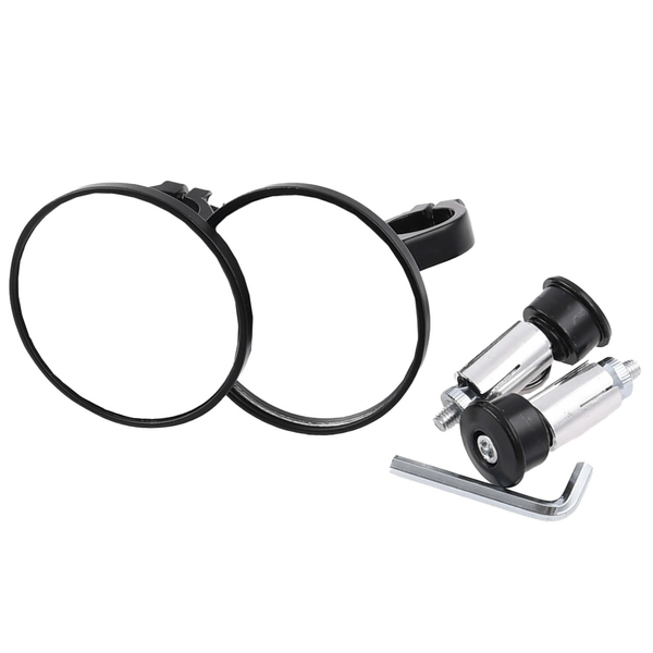 Lusterka dolne okrągłe uniwersalne czarne Naked Cafe Racer Bobber Custom