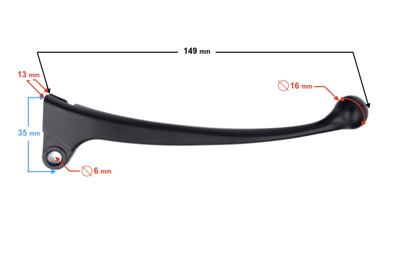 Dźwignia hamulca przedniego Barton Ranger Classic