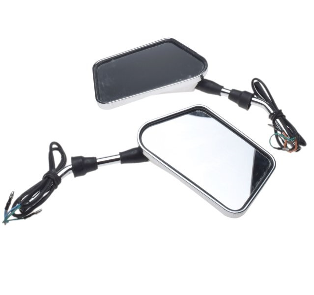 Lusterka motocyklowe z kierunkowskazami M10 x 1.25 gwint prawy + prawy