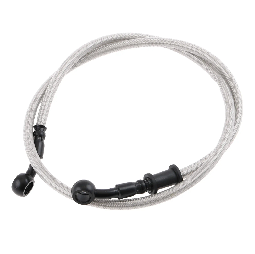 Przewód hamulcowy w oplocie srebrny 90cm Simson DPR Classic