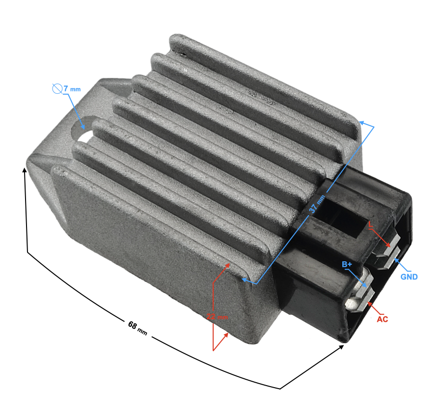 Regulator napięcia skuter 4T Gy6 Junak Barton Zipp 157QMJ