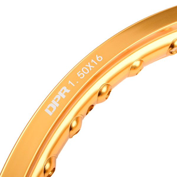 Obręcz koła 1,50x16 aluminiowa złota Simson DPR Classic