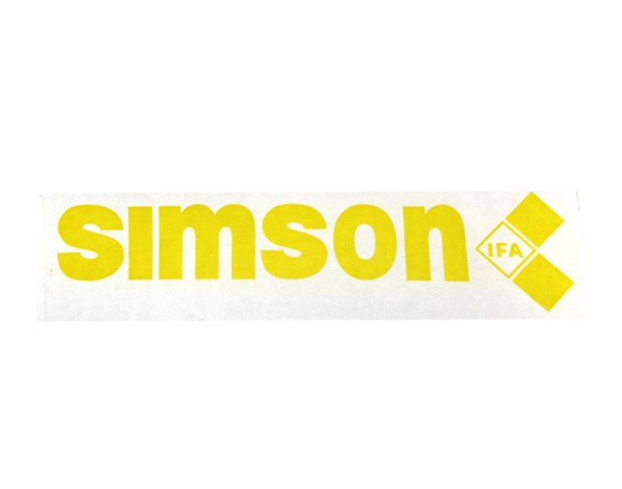 Naklejka simson s51 s50 s53 ifa na zbiornik żółta
