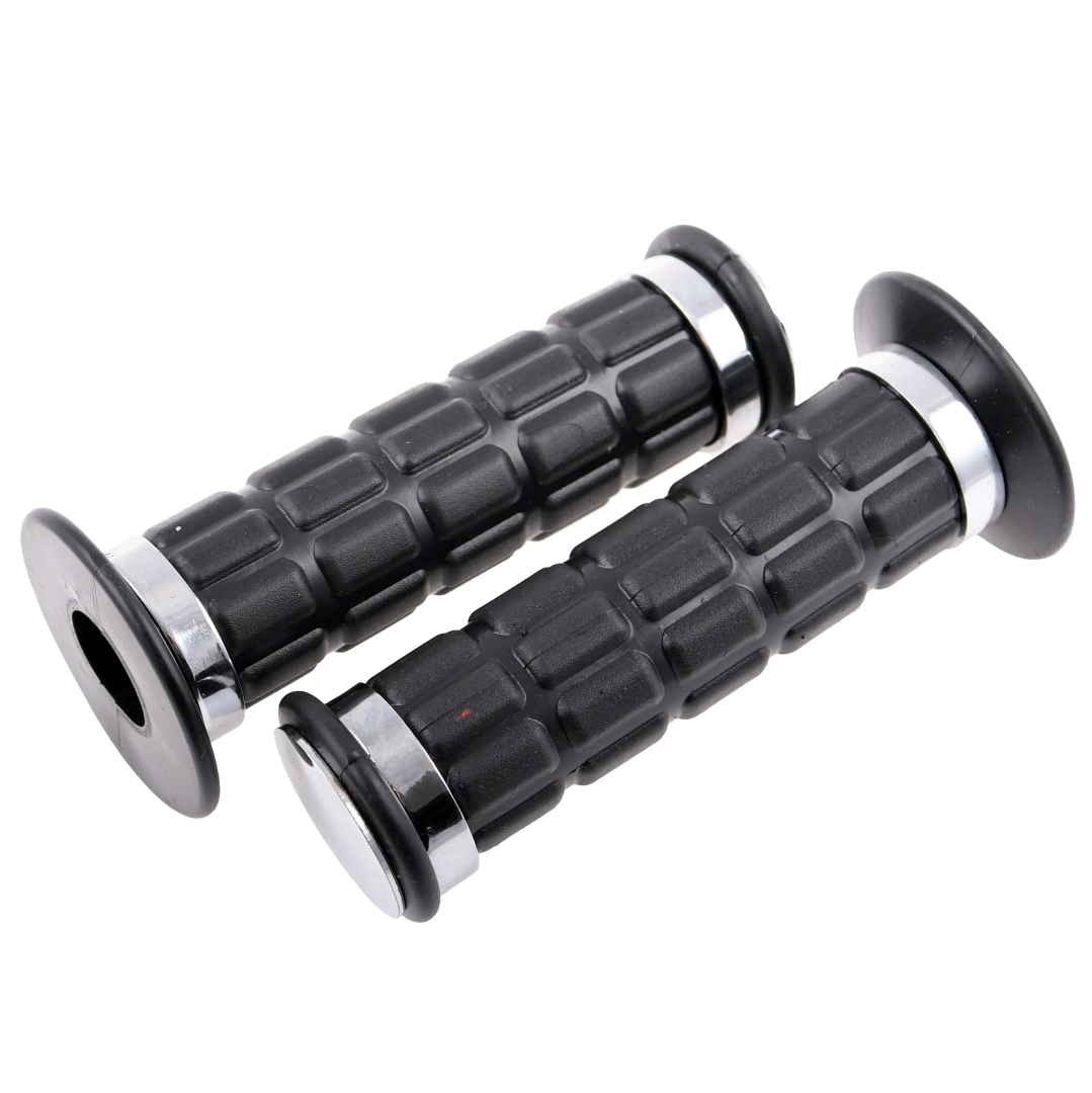 Gumy manetki czarne + chrom Simson S50, S51, S70, S53, S83, SR50, SR80