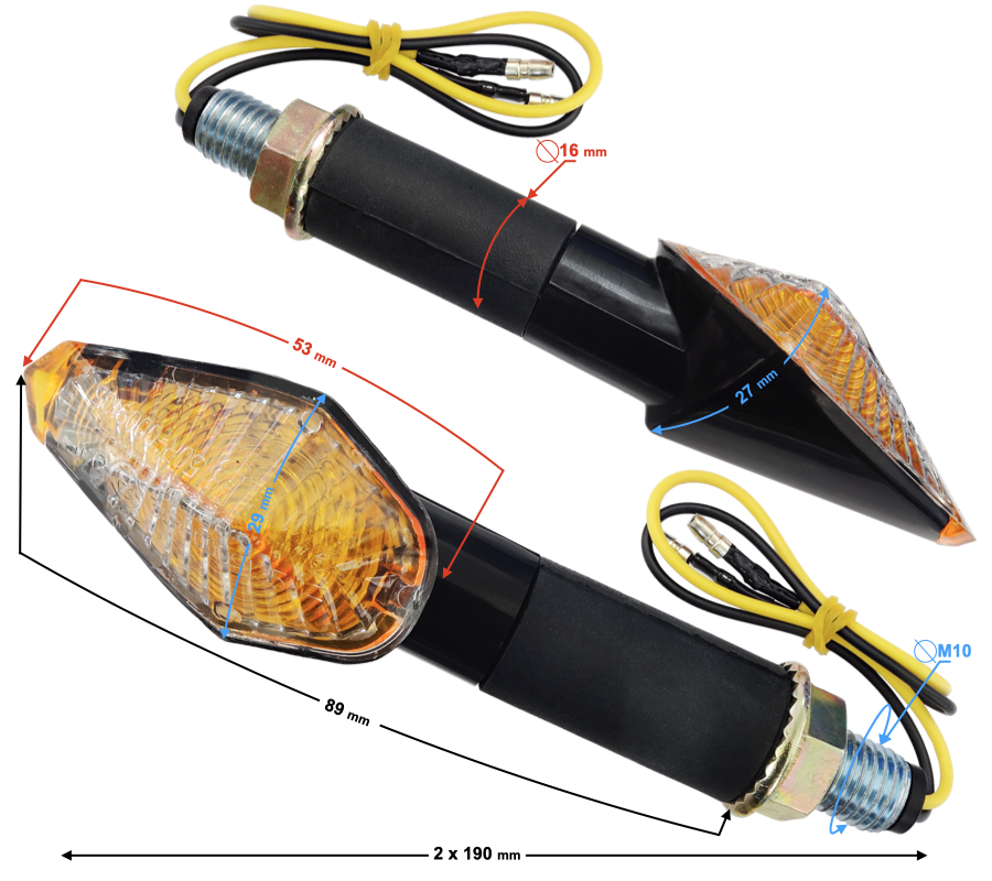Kierunkowskazy uniwersalne MRT-065 ledowe 12 SMD