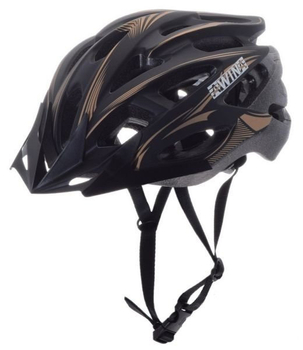 Kask rowerowy awina by moon mtb m czarno/złoty mv8