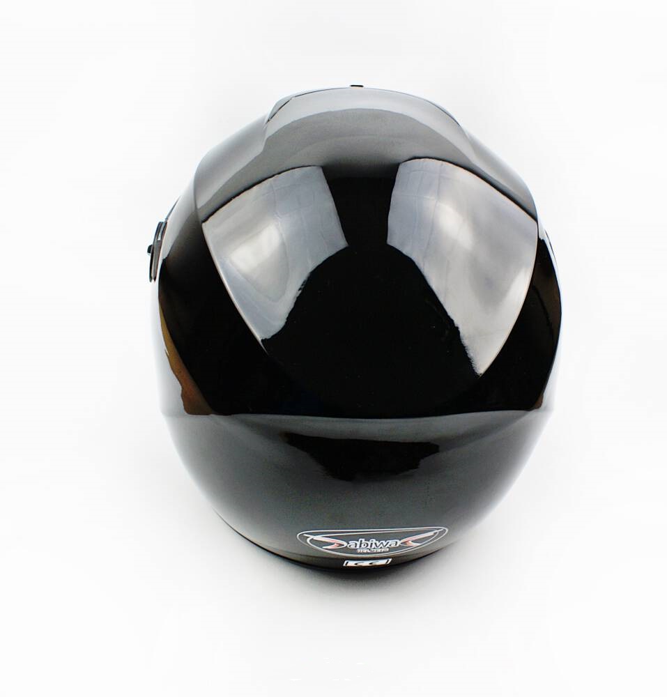 Kask na motor skuter motorower czarny połysk