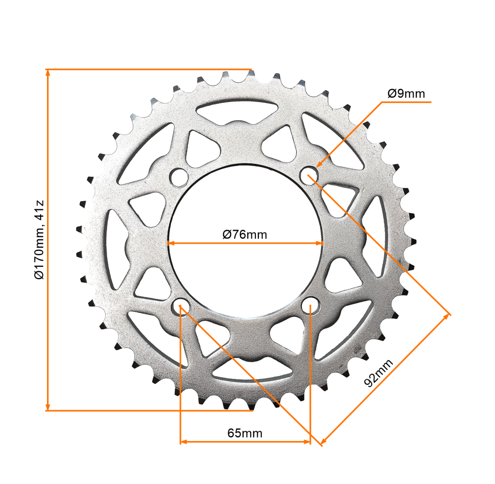 Zębatka tył 428 41z 78mm pitbike MRF 140 Kayo 140 cross 110 125 Honda CRF50