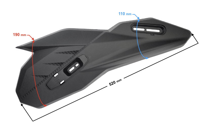 Obudowa amortyzatora prawa do skutera Barton Energy