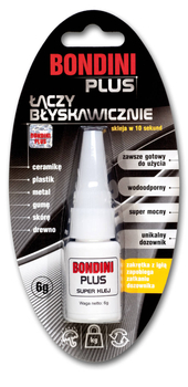 Klej uniwersalny błyskawiczny Bondini przeźroczysty 6g