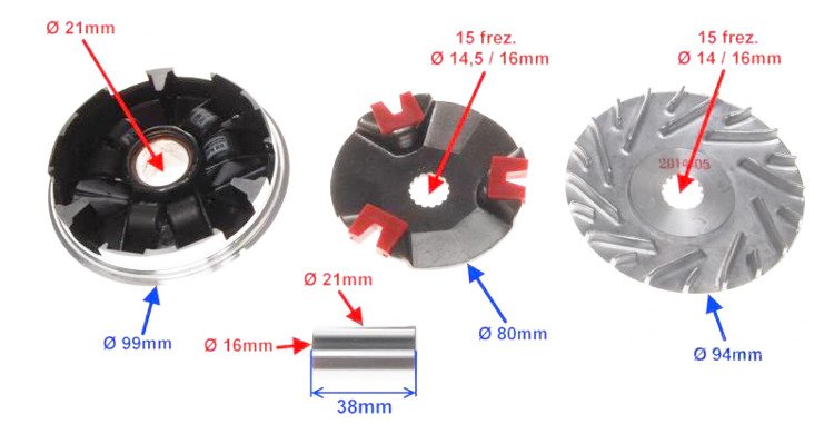 WARIATOR 2T LONGJIA ZIPP KEEWAY ZUMICO QT-4 QT-K