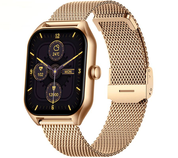 Smartwatch zegarek Rubicon damski RNCF03 złoty tryby sportowe SMS kalorie