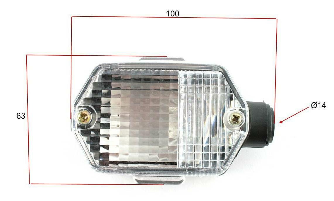 Kierunkowskaz kierunek kwadrat biały mz etz simson