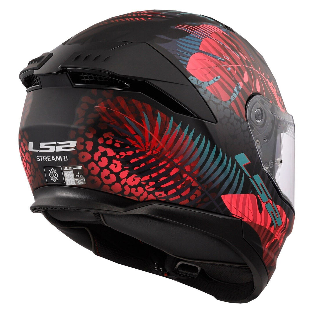 Kask integralny LS2 FF808 STREAM II JUNGLE M.BL.PINK homologacja ECE 22.06