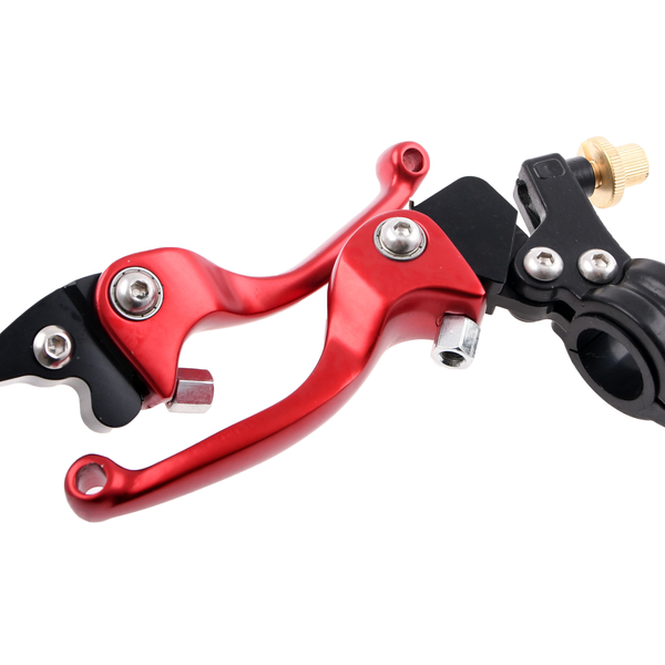 Dźwignie klamki hamulca i sprzęgła krótkie czerwone