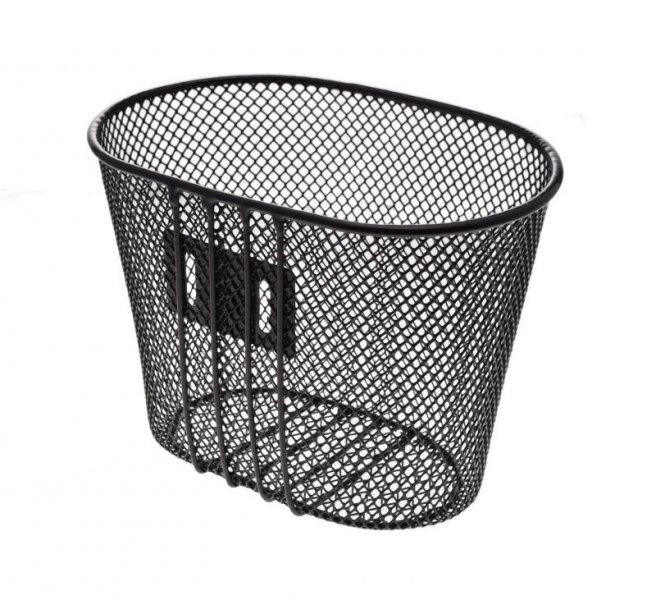 Kosz rowerowy bagażowy przód mały czarny kids