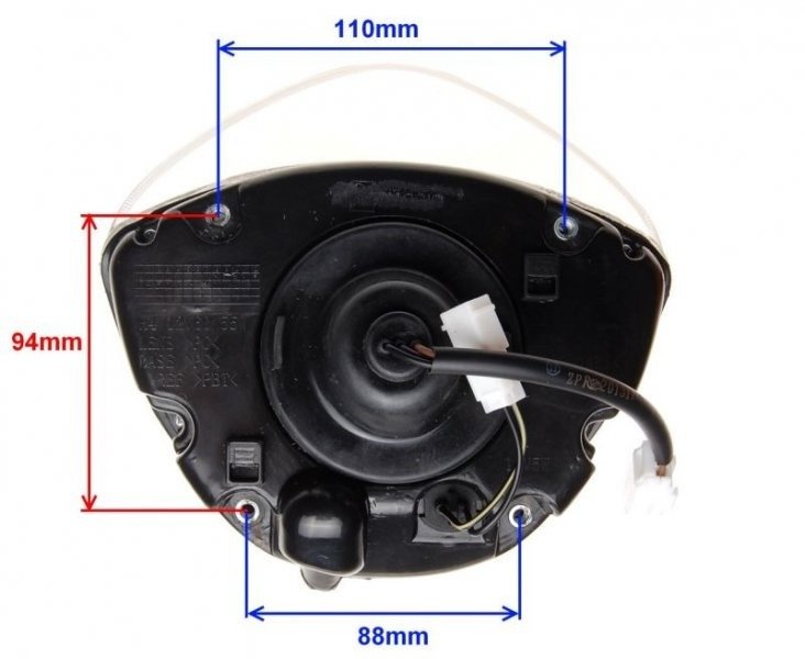 Reflektor lampa przód piaggio fly 125