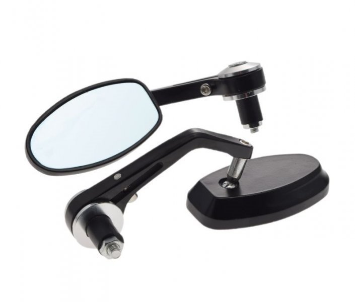 Lusterka w Kierownicę Uniwersalne Czarne M8