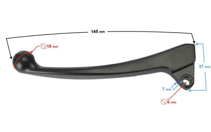 Dźwignia hamulca tylnego skuter Barton Scalpel