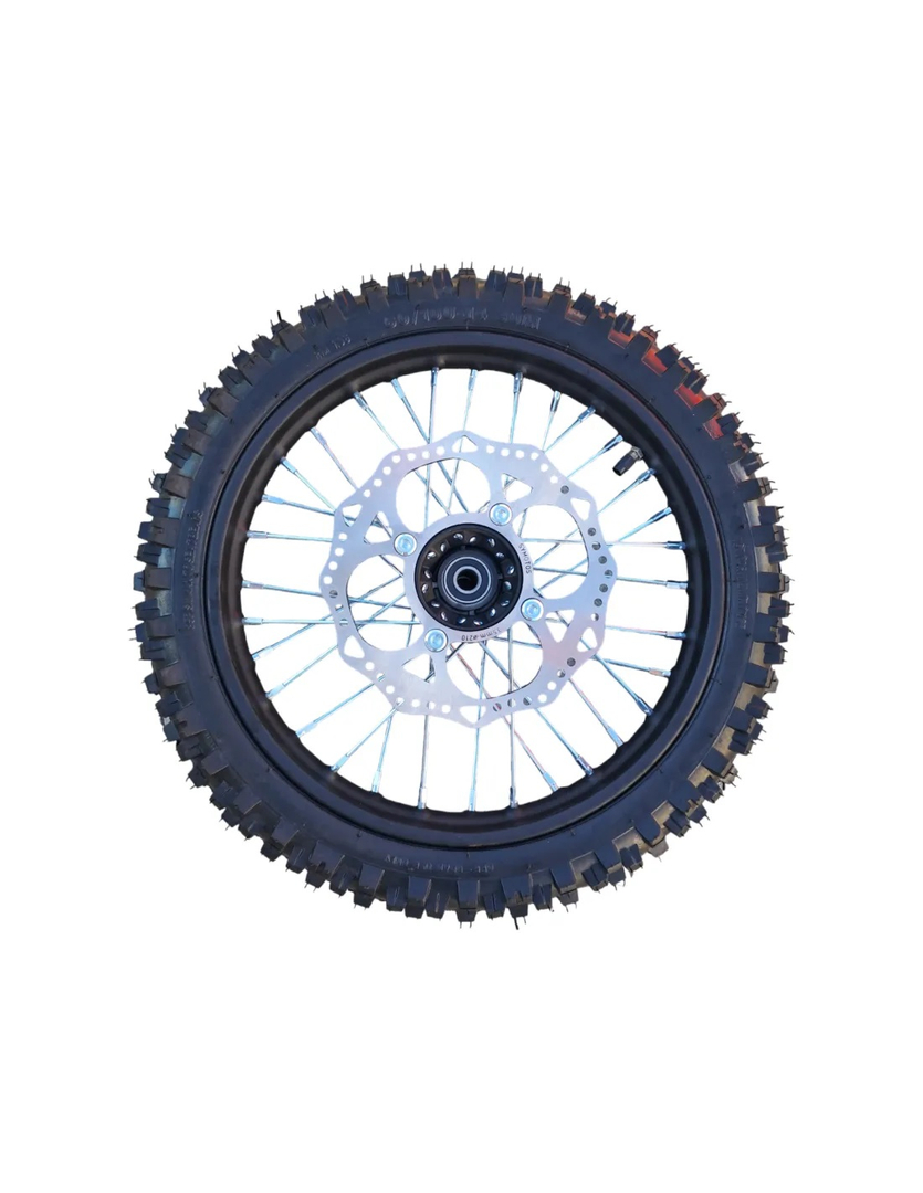 Koła 14/12 cali przód tył komplet pitbike MRF 120 140 RC Kayo TD125 TSD110