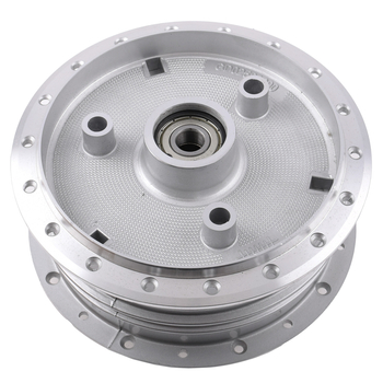 Piasta kompletna z tulejką łożyskami segerem polerowana Simson DPR Classic