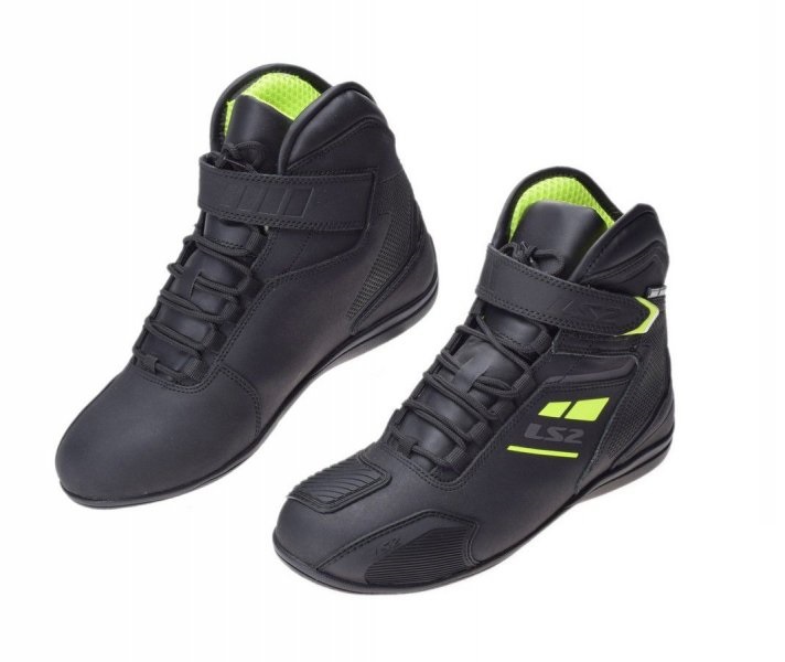 Buty motocyklowe męskie niskie LS2 Garra Man WP Black Yellow wodoodporne