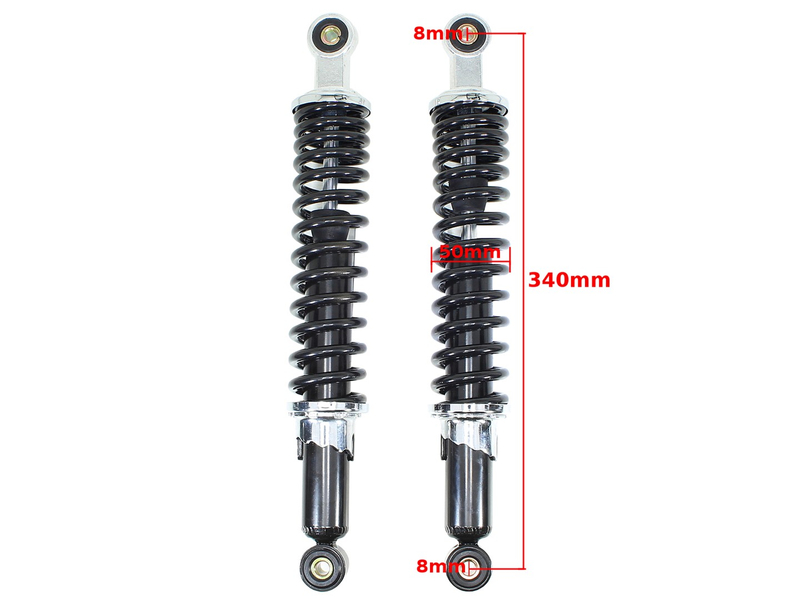 Amortyzatory tył czarne regulowane simson s51 sr50