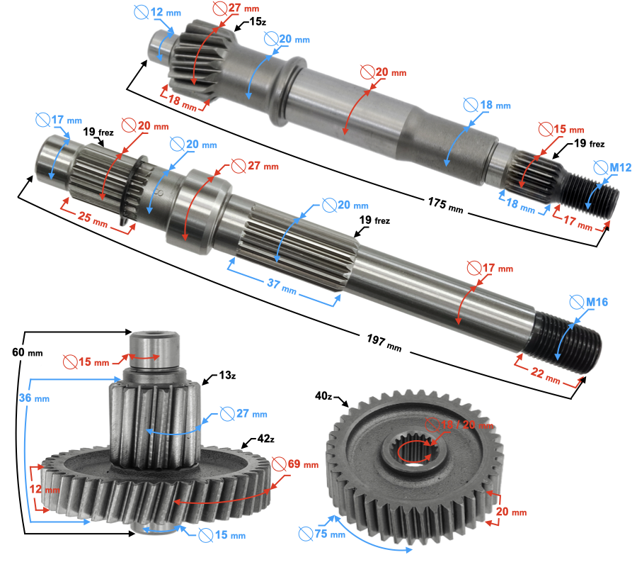 Przekładnia do skutera Barton B-Max