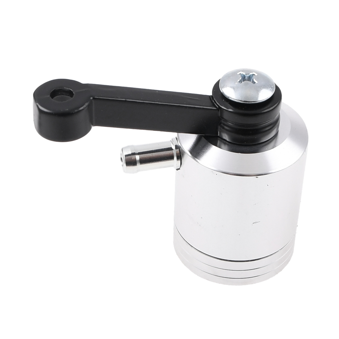 Zbiorniczek płynu hamulcowego aluminiowy cnc tłok srebrny Racing Force