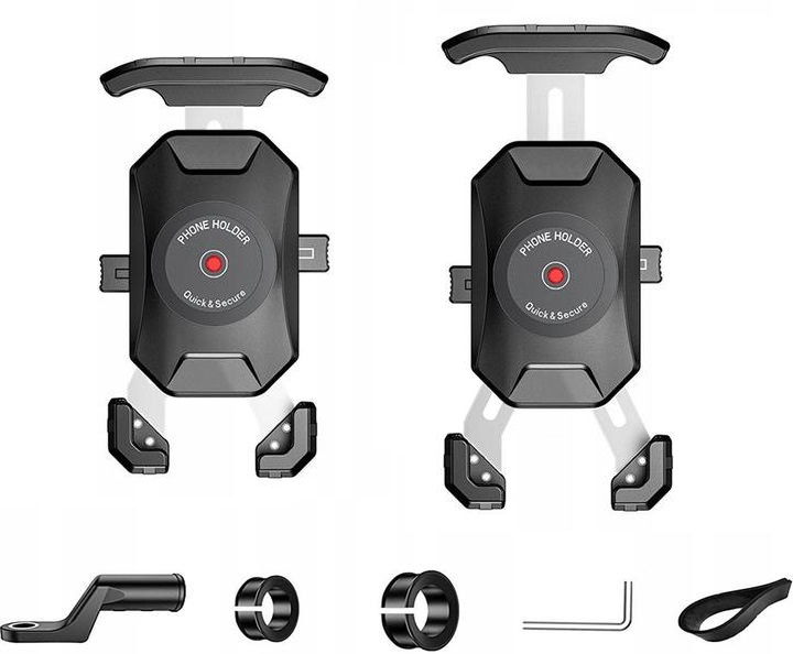 Uchwyt motocyklowy na kierownicę lusterko telefon