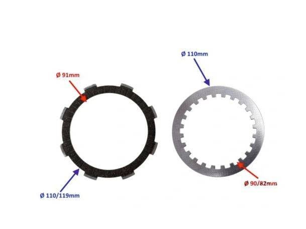 Tarcze Sprzęgła Silnik YX140 Pit Bike MRF140
