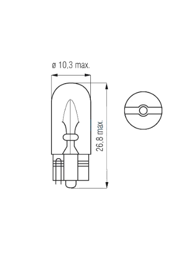 Bosma żarówka 12V 5W T10 W5W E2 światło pozycyjne tablicy rejestracyjnej