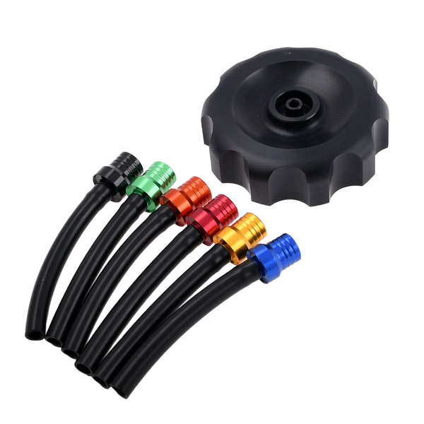 Korek zbiornika paliwa czarny aluminiowy z odpowietrznikiem Simson